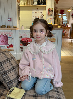 FLL·26春~刺绣木马娃娃领外套54022