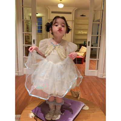 7Seven·26夏~木耳花边纱纱连衣裙9704