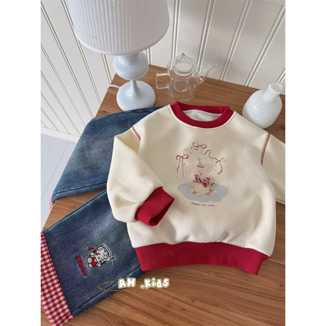 AH·25冬~撞色线加绒卫衣A98117