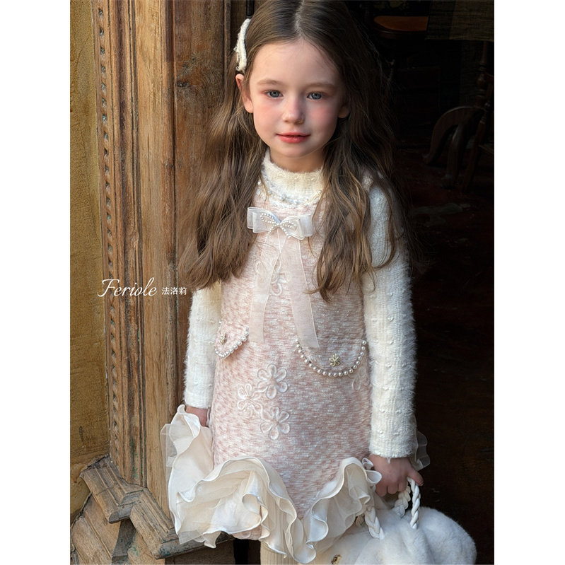 【浮雕艺术】FLL·25冬~蝴蝶结珍珠连衣裙53799,童装/婴儿装/亲子装,连衣裙,淘宝优惠券,粉丝福利购,淘宝优惠卷