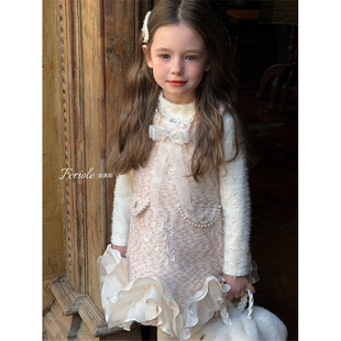 蝴蝶结珍珠连衣裙53799 FLL·25冬 浮雕艺术