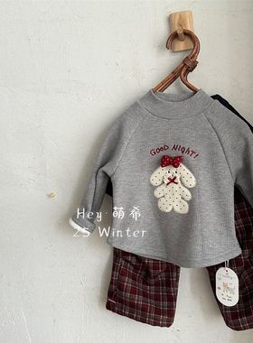 萌希·25冬~韩版波点小狗卫衣M5753