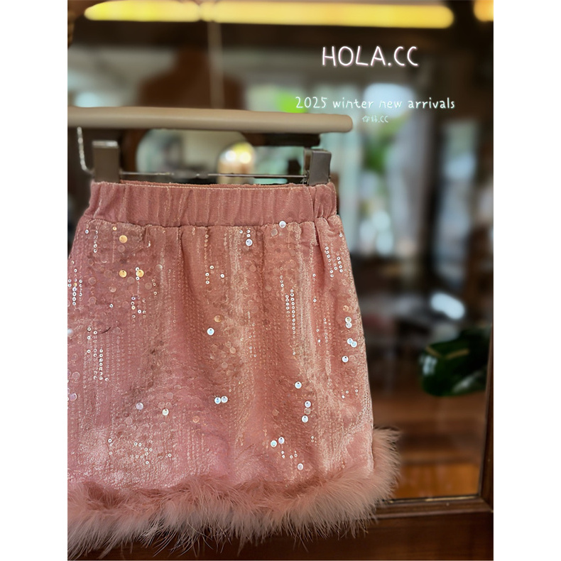 HOLA.CC·25冬~透明亮片半裙6680