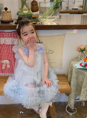 7Seven·26夏~亮片纱纱连衣裙9611（+赠美人鱼发夹一对）