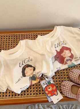 釉兮·26夏~组合ZH046   2225T恤白雪公主，美人鱼，艾莎公主