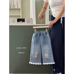 釉兮·26冬~ 毛球边加绒牛仔裤S886127