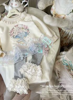 FLL·26春~花边脚口打底裤54236