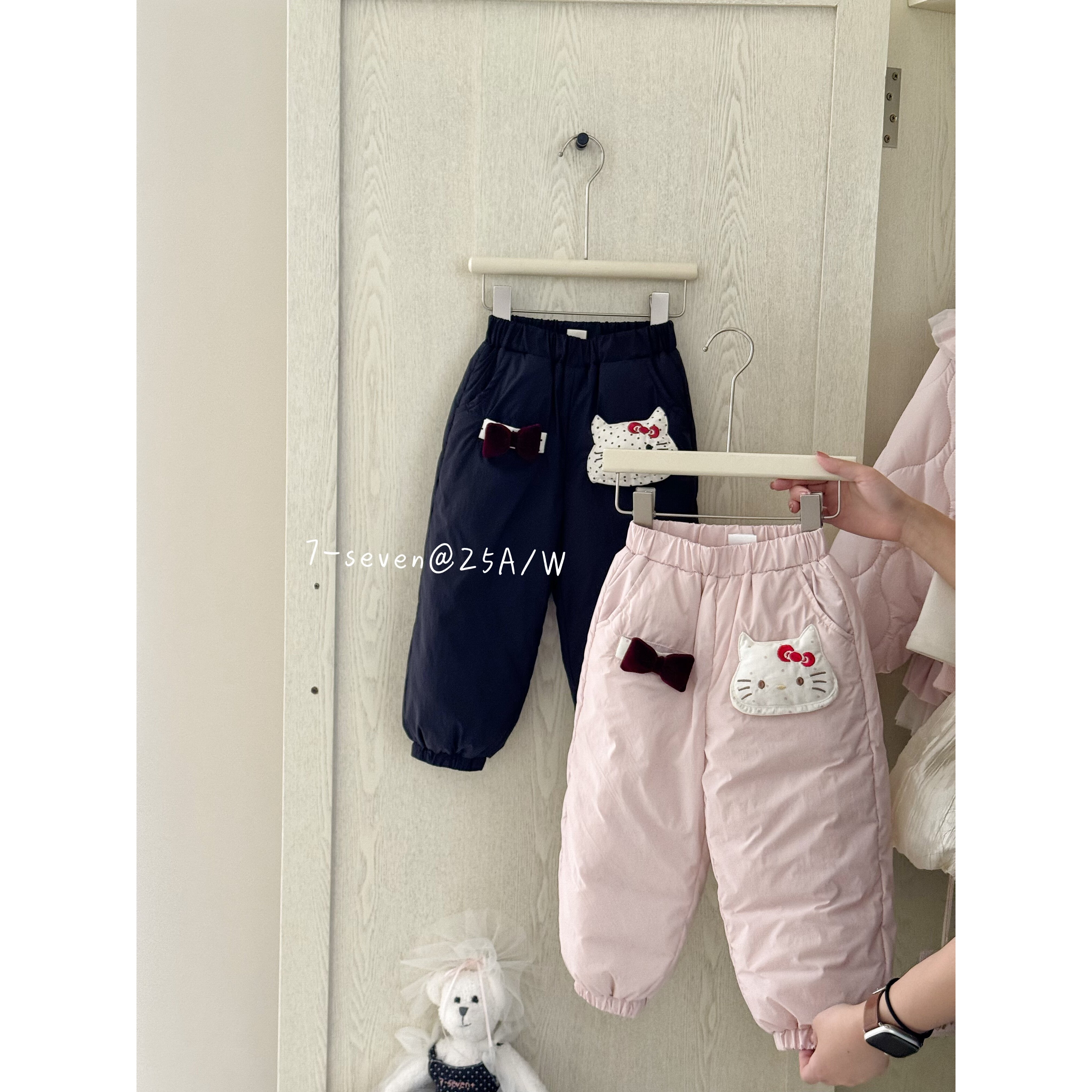 7Seven·25冬~波点kt猫羽绒裤7446