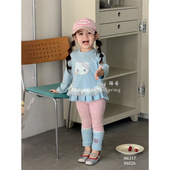 萌希·26春 kt猫蕾丝花边T恤M6317