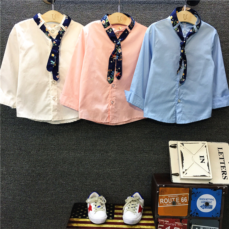 Chemise enfant à manche longue - Ref 2082875 Image 1