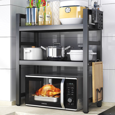 厨房微波炉架子置物架多功能支架多层家用烤箱台面电饭煲收纳架子