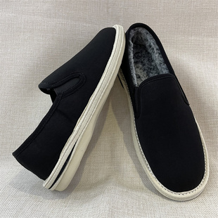 男黑布鞋 老北京手工千层底套脚圆头青年保暖经典 休闲加厚加棉冬季