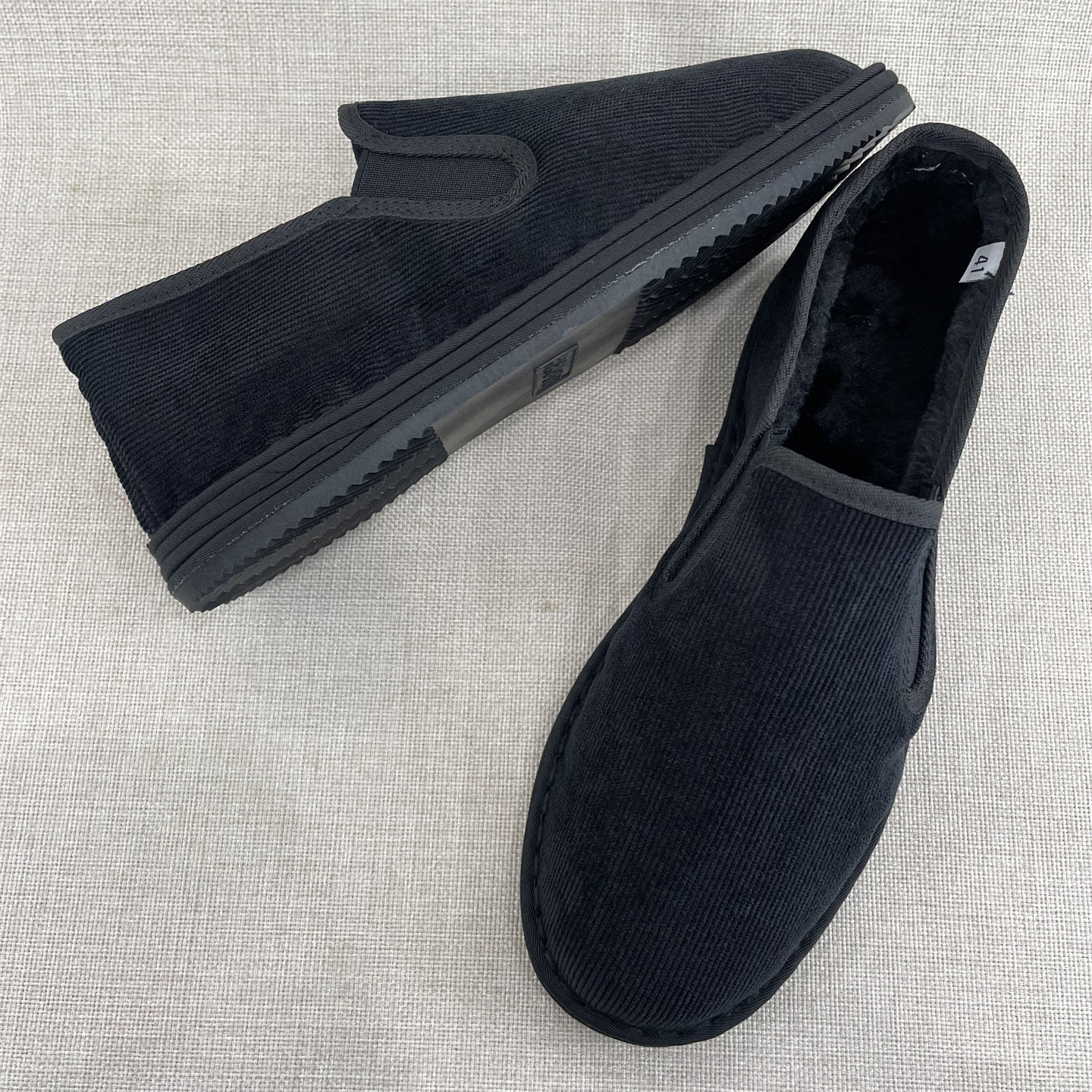 老北京手工千层底冬季加绒加厚保暖套脚一脚蹬休闲传统黑色男布鞋,流行男鞋,布鞋,淘宝优惠券,粉丝福利购,淘宝优惠卷