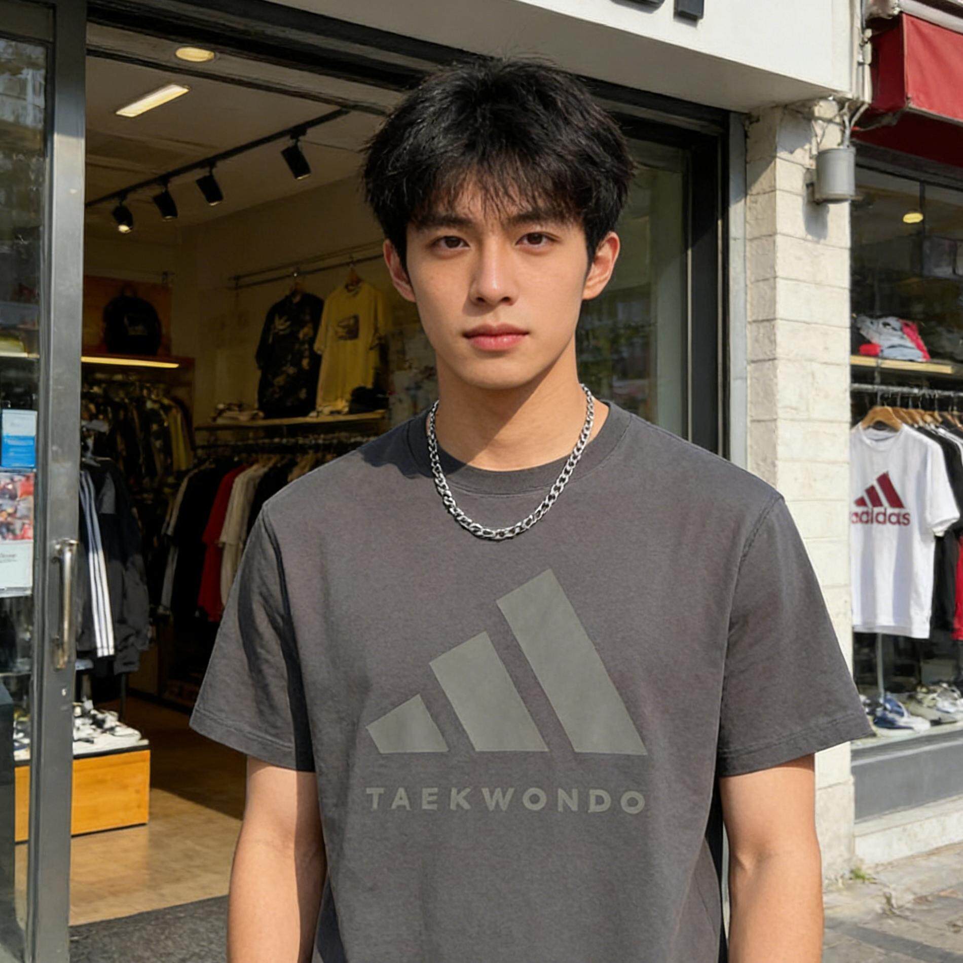 adidas阿迪达斯男士短袖夏季运动速干T恤圆领透气健身跑步篮球服