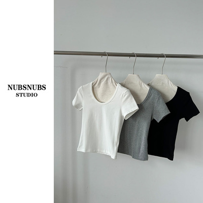 3.28大林自制  口碑T 91棉 大U领T恤打底衫