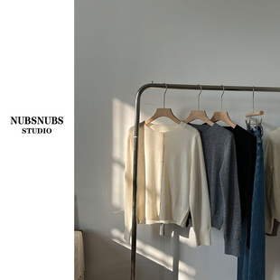 12.18大林自制 “极简”可机洗 精仿绵羊毛开衫圆领针织衫