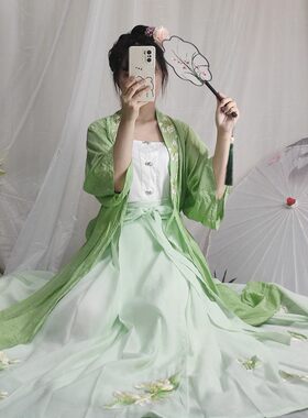 清仓【茉莉词】明制合领长衫绣花长衫汉服防晒衫日常汉服