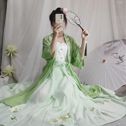 清仓【茉莉词】明制合领长衫绣花长衫汉服防晒衫日常汉服