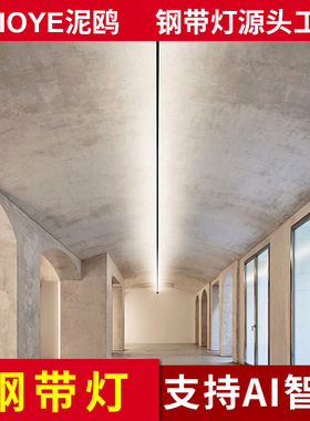 钢丝灯带条COB支持Hilink智能语音控制LED极简网红钢带灯天际线灯