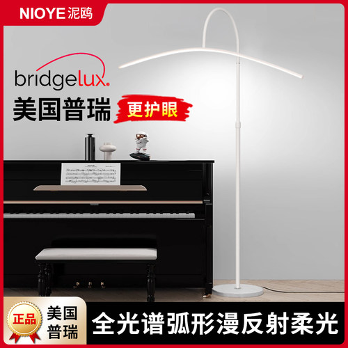 全光谱落地护眼灯弧形立式钢琴灯