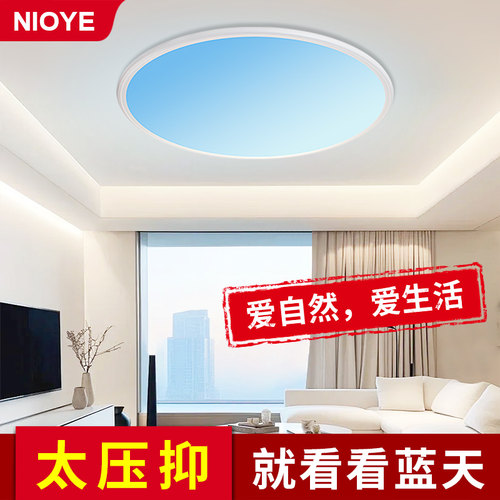 青晴空灯客厅吸顶灯圆形直径80cm
