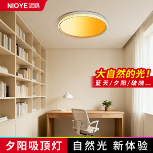 夕阳灯天境灯青晴空灯自然光卧室吸顶灯氛围蓝天空灯天际灯落日灯