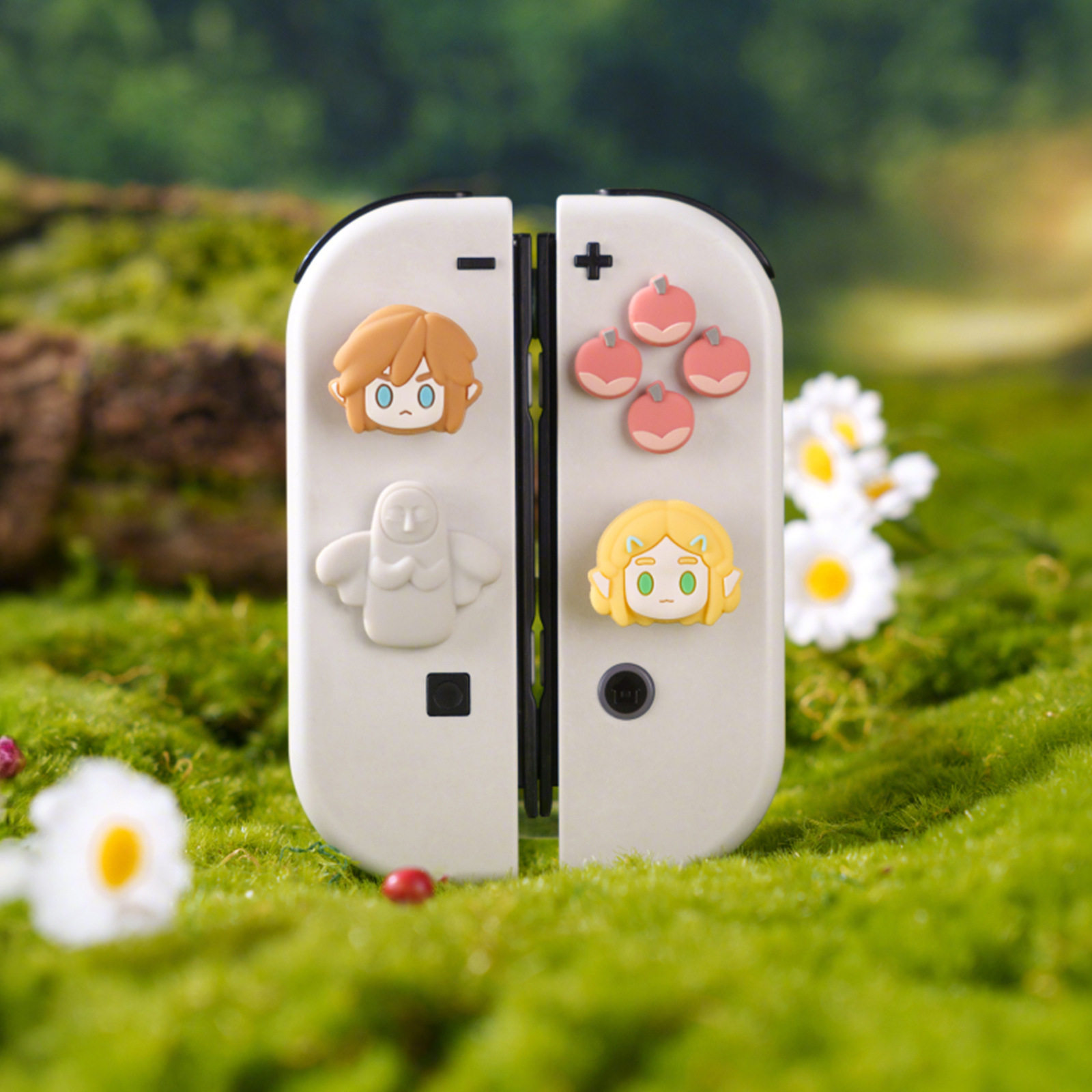 NS2任天堂switch2摇杆帽十字按键贴塞尔达ns1代硅胶摇杆套oled - 实物图