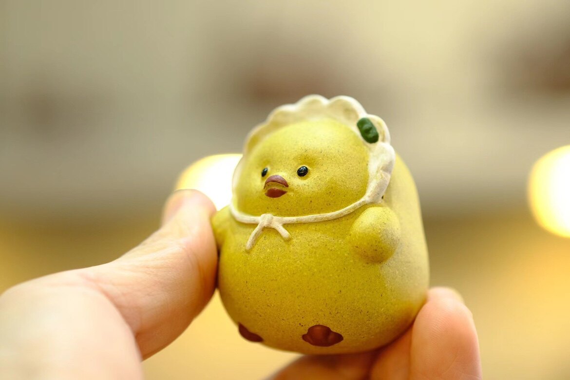 小卷鸡小鸡宝宝赵永辉小懒匠紫砂壶雕塑茶宠摆件玩具造景半手工