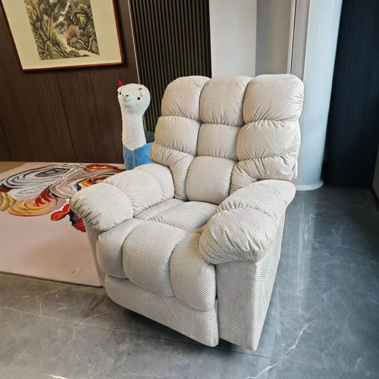 LAZBOY乐至宝功能懒人沙发椅563E棉花糖海绵宝宝云朵手动进口单椅