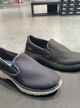 Skechers斯凯奇男鞋夏季一脚蹬GOWALK6缓震健步运动休闲鞋216201