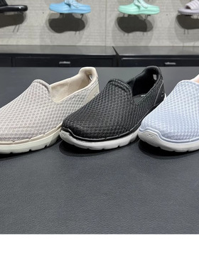 Skechers斯凯奇女鞋新款 百搭运动休闲鞋 一脚蹬跑步鞋124508