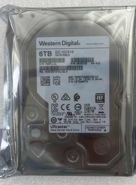 3.5寸6T全新WD西部数据HUS726T6TALE6L4服务器企业级硬盘HC310