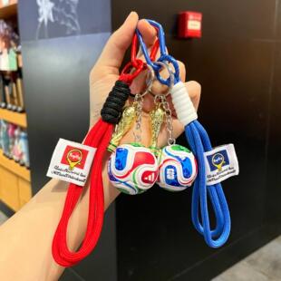 2026年世界杯钥匙扣创意世界杯大力神杯足球周边钥匙挂件跨境球迷