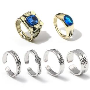 深空告白戒指 黎深 沈星回男女款情侣对戒cos指环配饰