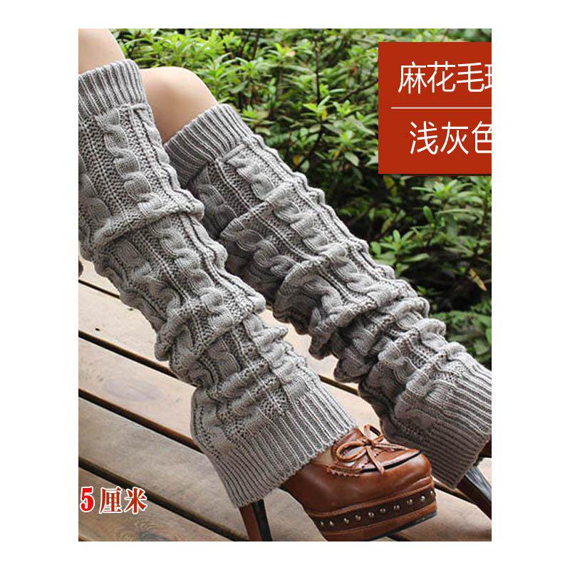 INTERNET CELEBRITY SOCKS COVER KOREAN AUTUMN AND WINTER WARM ANKLE PROTECTOR WOMENS FASHION PILE PILE LEG GUARD FOOT COVER WOOLEN KNITTED SHOES BOOT COVER