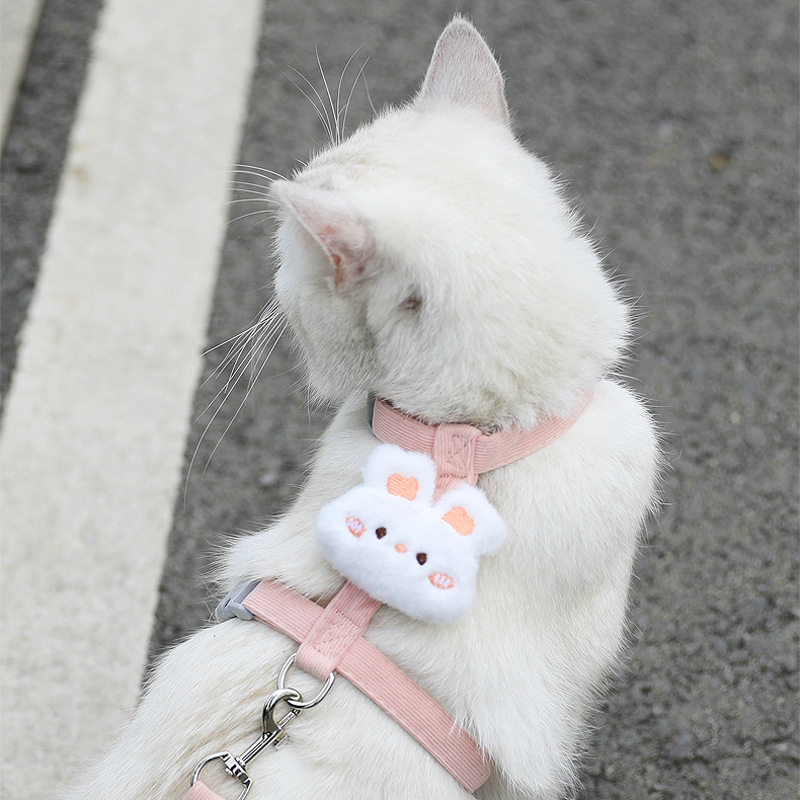 防走丢可调节猫咪胸背牵引绳