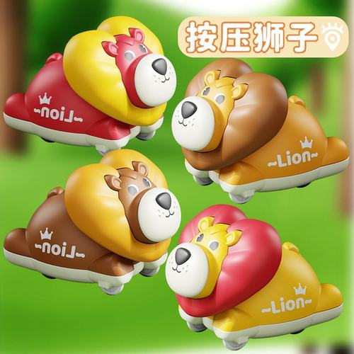 抖音儿童益智趣味按压卡通萌宠造型玩具车男孩女孩礼物幼儿园SW18