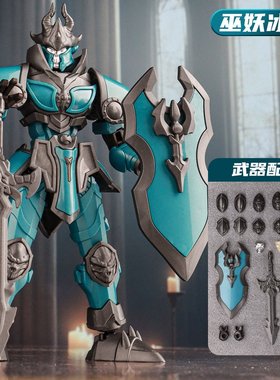 新款关节可动圣骑烈阳拼装人偶玩具手办机甲战士模型摆件礼物SW22