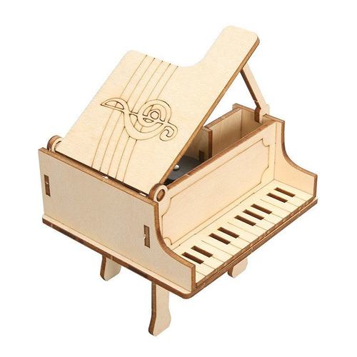 手摇钢琴音乐盒 八音盒科技小制作手工玩具 小学生科学实验玩SW37