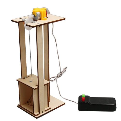 中小学生手工科学实验电梯升降机拼装科技小制作DIY益智科教SW08