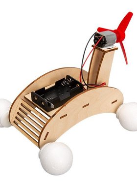 科技小制作diy电动水陆两栖车儿童拼插stem科学实验玩具SW26