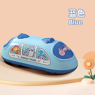 儿童卡通双回力动车高铁仿真惯性小汽车火车玩具车益智2宝宝SW49