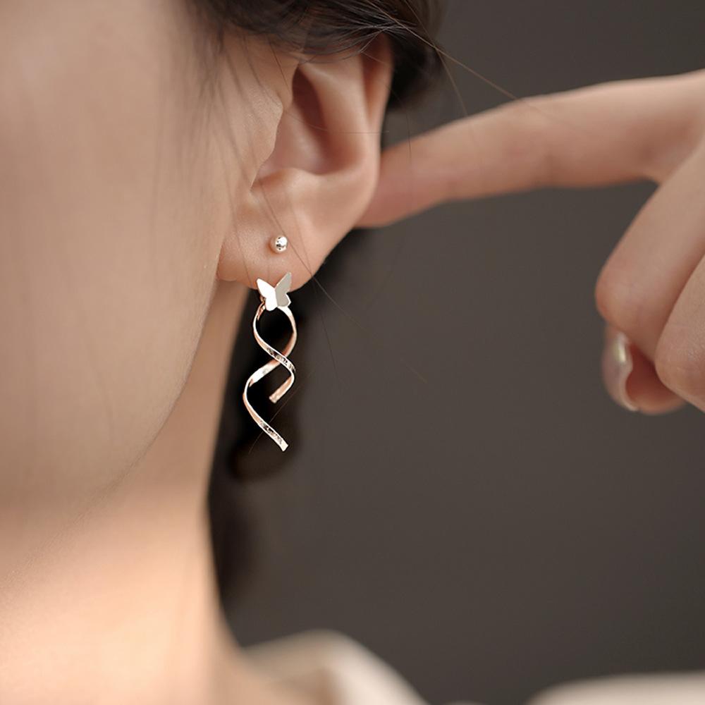 小众设计爆款耳饰s925纯银名媛风