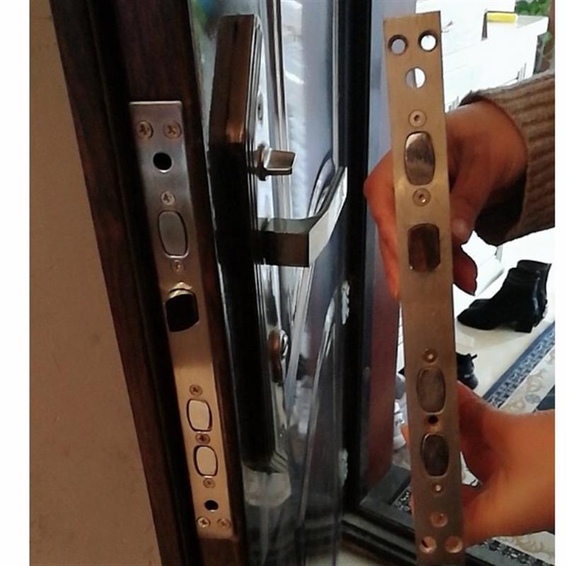 老式盼盼门锁小帅加厚把手锁体超C级锁心防盗门通用门锁配件套装图片