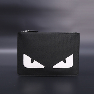 春夏新款欧美青年男士商务手拿包网红同款怪兽时尚男款手包信封包