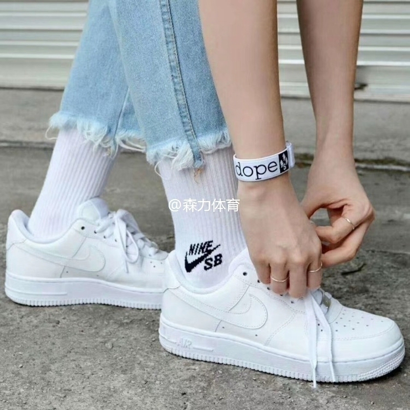 Nike Air Force AF1 Low¿Õ¾üÒ»ºÅСÂó´¿°×´¿ºÚÖаïµÍ°ï°åЬ315122