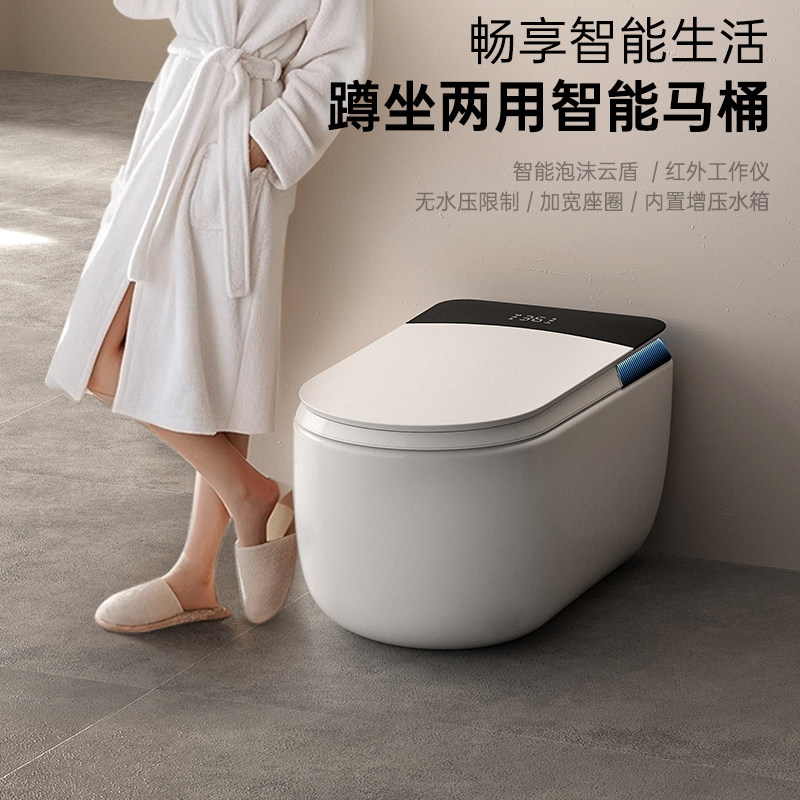智能蹲坐马桶二合一坐便器