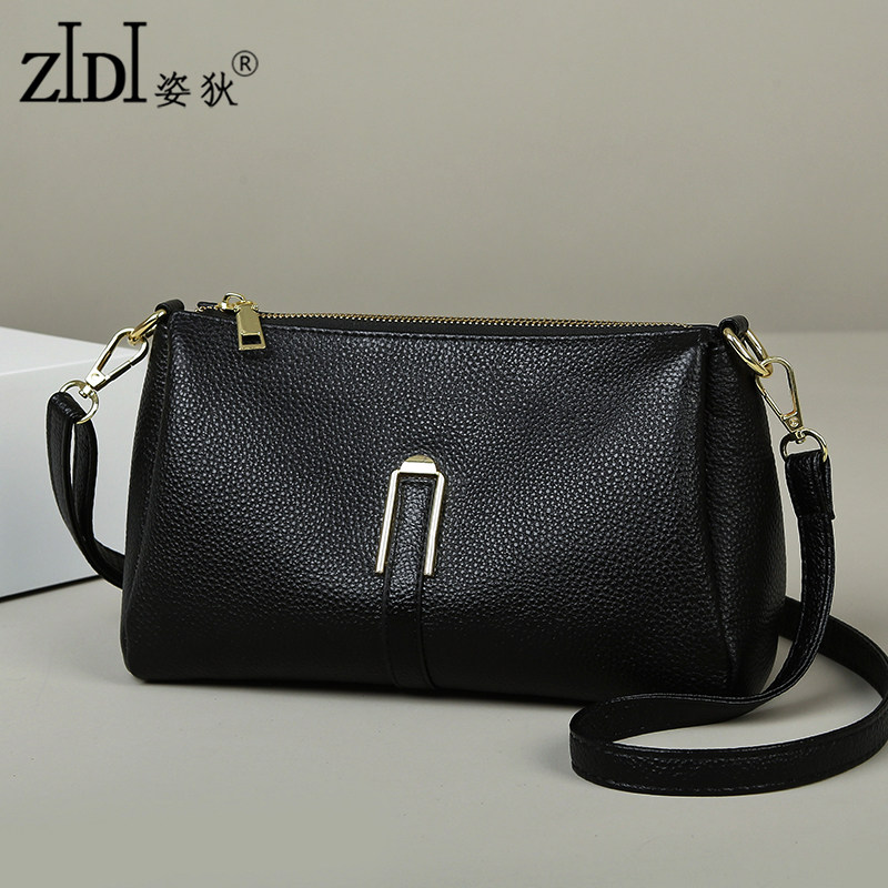 真皮女士斜挎包小包2026新款时尚软皮气质中年妈妈包单肩包女牛皮