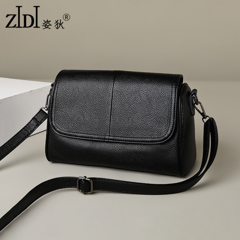 头层牛皮枕头包女2026新款大容量简约时尚真皮单肩包女中年斜挎包