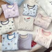 580g羊毛拉架棉A类 双层加厚蚕丝羊毛保暖打底套装 儿童卡通家居服